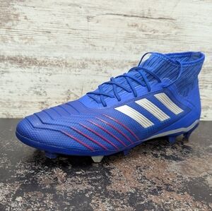 Mens Adidas Predator 19.2 FG Soccer Cleats Shoes Sz 13 Used Blue BB8111
